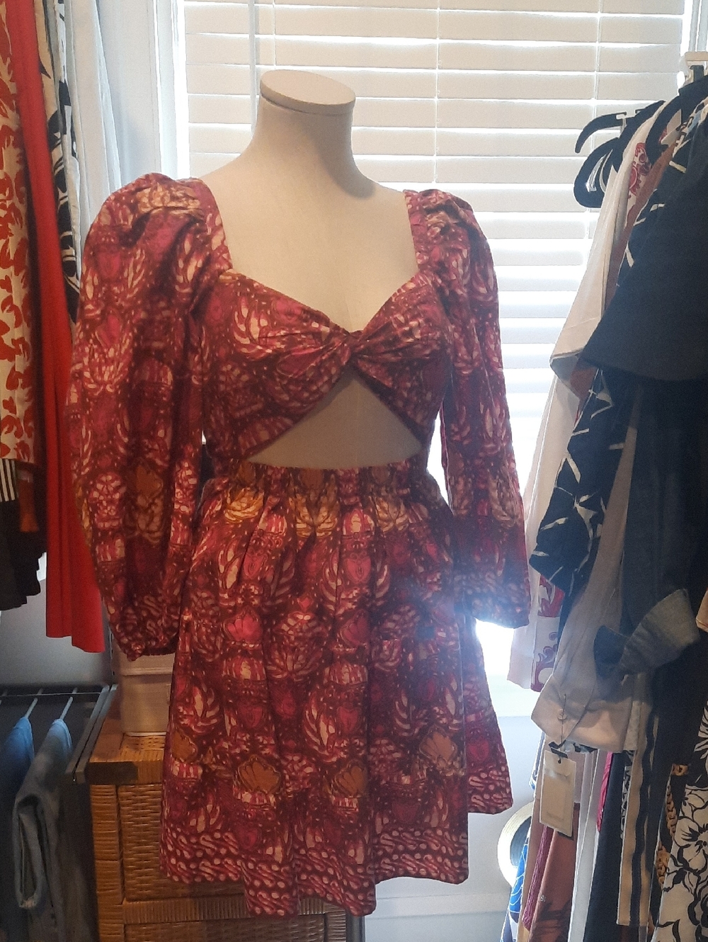 Love The Label Pink Floral Cutout Mini Dress